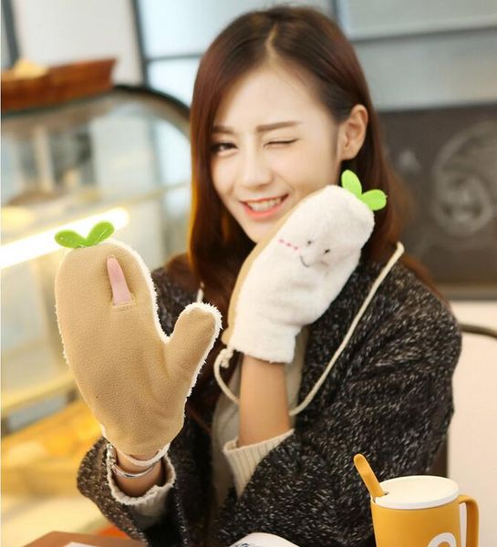 five fingers gloves autumn and winter women' lovely thicken warm fleece mitten girls r036, Blue;gray
five fingers gloves autumn and winter women' lovely thicken warm fleece mitten girls r036, Blue;gray
