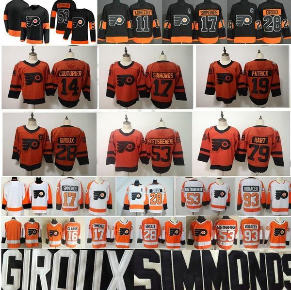 2019 stadium series philadelphia flyers jerseys 79 carter hart 14 couturier 28 claude giroux 17 simmonds 19 patrick 53 shayne gostisbehere, Black;red
2019 stadium series philadelphia flyers jerseys 79 carter hart 14 couturier 28 claude giroux 17 simmonds 19 patrick 53 shayne gostisbehere, Black;red