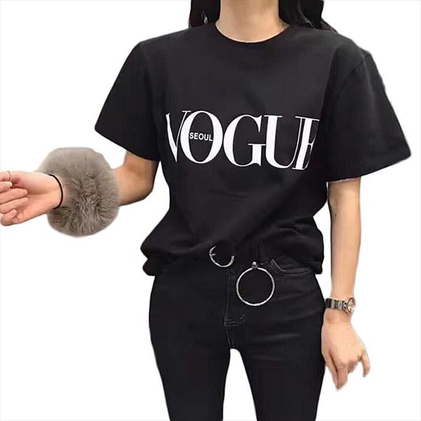 vogue red t shirt women fashion korean style clothes women short sleeve tshirts streetwear t shirt casual tee shirt femme, White
vogue red t shirt women fashion korean style clothes women short sleeve tshirts streetwear t shirt casual tee shirt femme, White