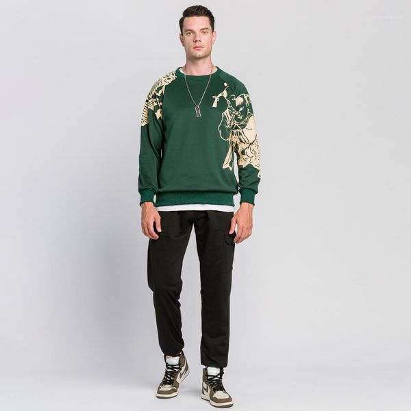 hoodies chinese style long sleeve crew neck sweatshirt homme skateboard clothes mens loose pullover, Black
hoodies chinese style long sleeve crew neck sweatshirt homme skateboard clothes mens loose pullover, Black