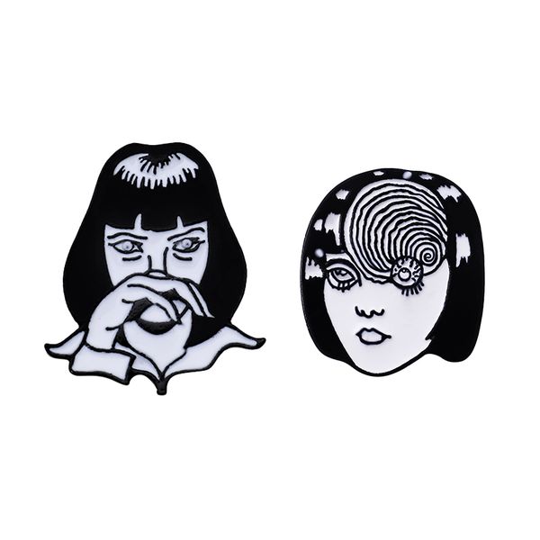 cool girl enamel pins junji ito tomie and pulp fiction mia anime japan quentin tarantino classic movie brooches pins for friends, Gray
cool girl enamel pins junji ito tomie and pulp fiction mia anime japan quentin tarantino classic movie brooches pins for friends, Gray