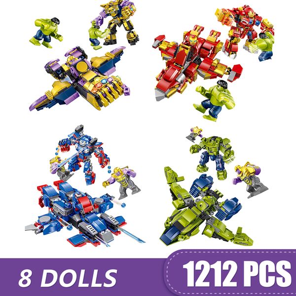 1212pcs small building blocks toys compatible with legoe ironman hulkbuster thanos mecha marvel super heroes avengers gift for boys child
1212pcs small building blocks toys compatible with legoe ironman hulkbuster thanos mecha marvel super heroes avengers gift for boys child