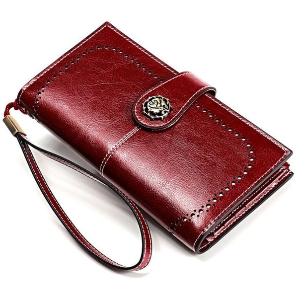 cowide leather women wallet retro natural skin long zipper coin bag carteira feminina big capacity purse for women, Red;black
cowide leather women wallet retro natural skin long zipper coin bag carteira feminina big capacity purse for women, Red;black