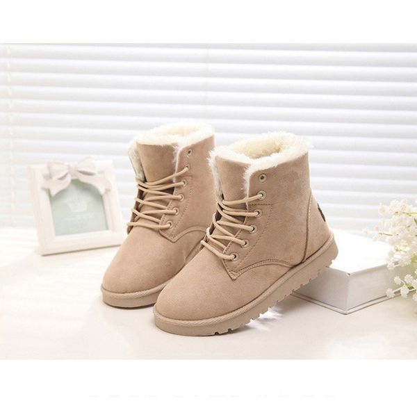 women's winter leather boots snow boots women's short short thermal lace-up shoes flat-heel cotton s, Black
women's winter leather boots snow boots women's short short thermal lace-up shoes flat-heel cotton s, Black
