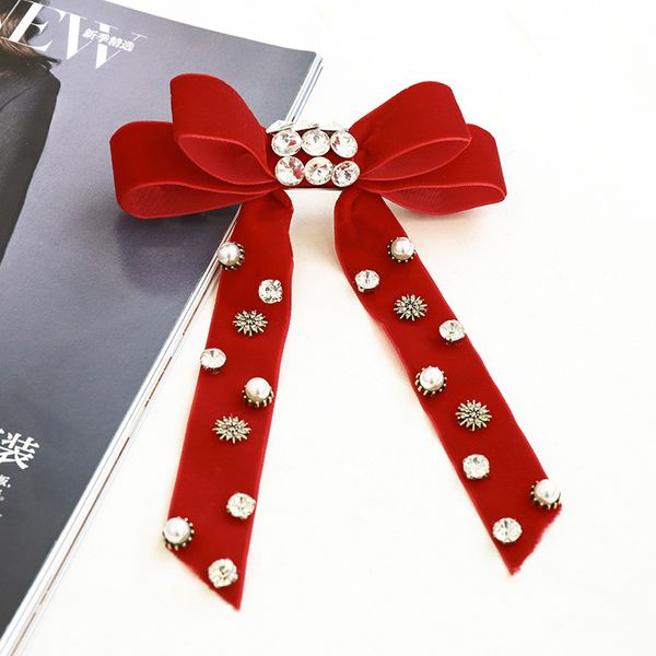 hair accessories lovely long ribbon bow clips women girls' grips diamond pearl hairpin headwear fashion flannel e87
hair accessories lovely long ribbon bow clips women girls' grips diamond pearl hairpin headwear fashion flannel e87