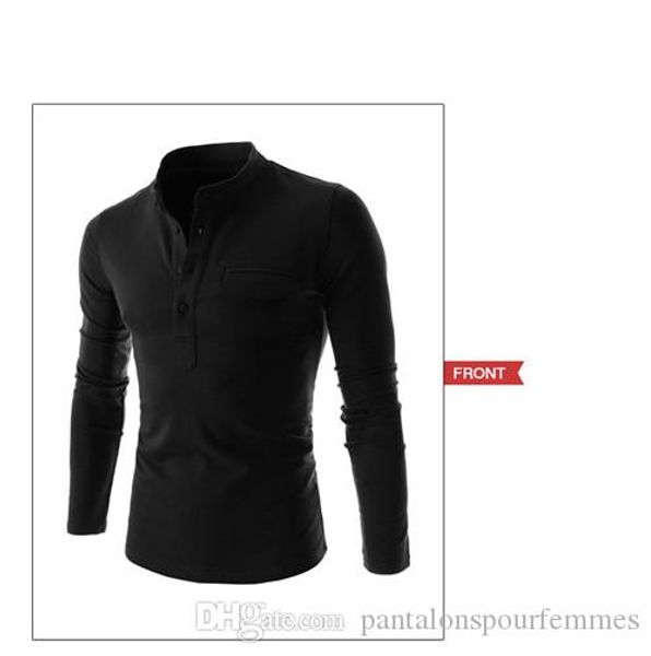 fashion clothes slim comfortable tshirt mens designer casual polo shirt fashion stand collar solid color long sleeve, White;black
fashion clothes slim comfortable tshirt mens designer casual polo shirt fashion stand collar solid color long sleeve, White;black