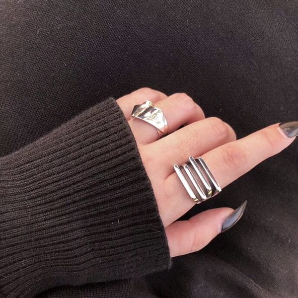 silvology 925 sterling silver multilayer folds rings industry style texture japan korea rings for women fashionable jewelry gift, Golden;silver
silvology 925 sterling silver multilayer folds rings industry style texture japan korea rings for women fashionable jewelry gift, Golden;silver