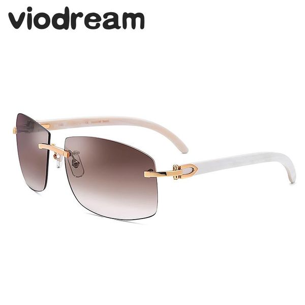 viodream luxury pure natural black white horn leg polaroid sunglasses sun glasses rimless retro men sunglasses, White;black
viodream luxury pure natural black white horn leg polaroid sunglasses sun glasses rimless retro men sunglasses, White;black