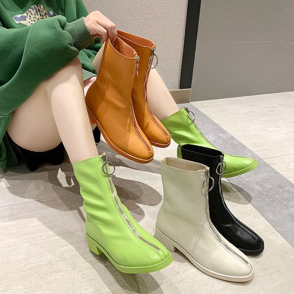 women's rubber boots zipper white shoes booties ladies round toe low heels booties rain mid-calf summer autumn mid calf, Black
women's rubber boots zipper white shoes booties ladies round toe low heels booties rain mid-calf summer autumn mid calf, Black
