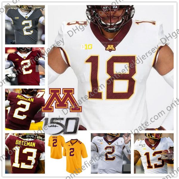 custom minnesota golden gophers 2020 football any number name white gray yellow red 2 tanner morgan 13 rashod bateman 150th ncaa jersey 4xl, Black
custom minnesota golden gophers 2020 football any number name white gray yellow red 2 tanner morgan 13 rashod bateman 150th ncaa jersey 4xl, Black