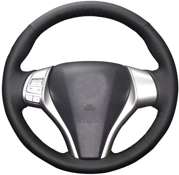 diy steering wheel cover for nissan altima sedan 2013-2017 / rogue suv 2014-2016 accessories black genuine leather sew (black thread)
diy steering wheel cover for nissan altima sedan 2013-2017 / rogue suv 2014-2016 accessories black genuine leather sew (black thread)
