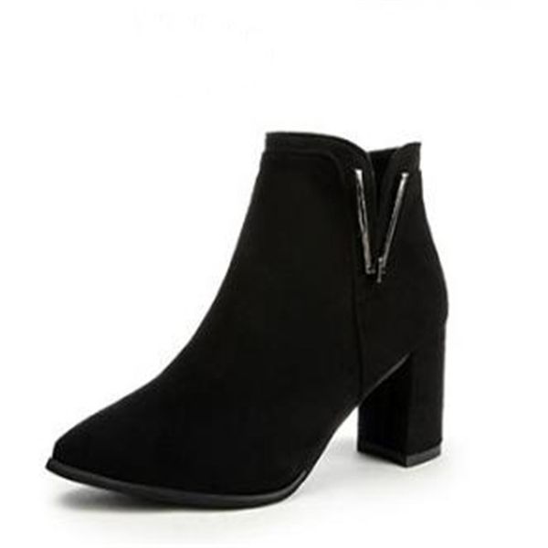 suede snow boots female 2020 winter new ladies pointed high heels female thick with short boots fashion shoes, Black
suede snow boots female 2020 winter new ladies pointed high heels female thick with short boots fashion shoes, Black