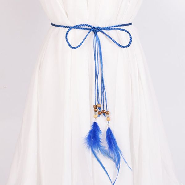 designer belts female personality casual feather modeling belt 2020 retro lady braided belt for women dress accessories, Black;brown
designer belts female personality casual feather modeling belt 2020 retro lady braided belt for women dress accessories, Black;brown