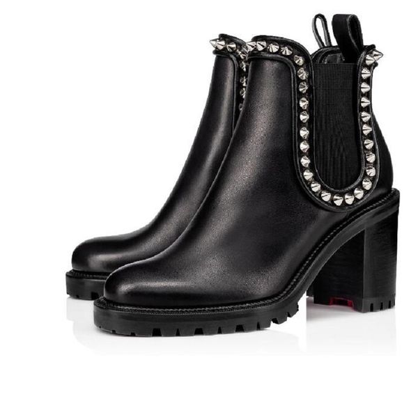 winter fashion capahutta spikes women ankle boots lug sole red bottom boots high heels booty round toe black leather lady booties
winter fashion capahutta spikes women ankle boots lug sole red bottom boots high heels booty round toe black leather lady booties