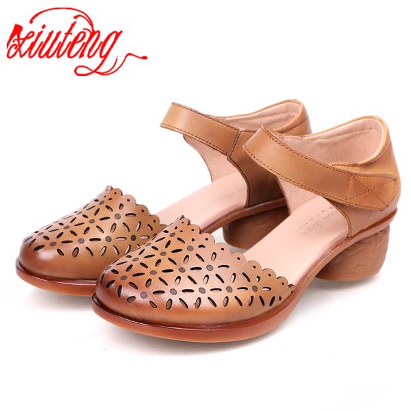 xiuteng retro handmade women's sandals 2020 summer solid genuine leather femme shoes hollow hole woman gladiator sandals, Black
xiuteng retro handmade women's sandals 2020 summer solid genuine leather femme shoes hollow hole woman gladiator sandals, Black