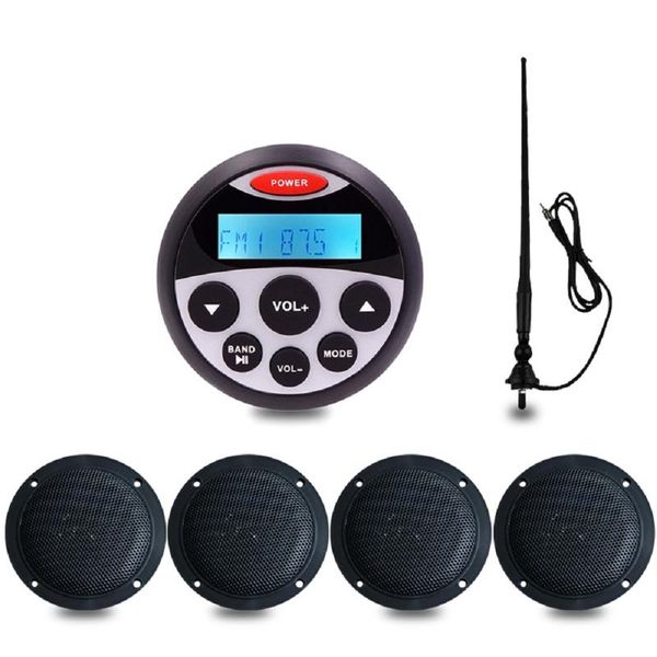 marine waterproof radio receiver bluetooth stereo audio car mp3 player+2 pairs 4" marine speakers+fm antenna for atv motorcycle
marine waterproof radio receiver bluetooth stereo audio car mp3 player+2 pairs 4" marine speakers+fm antenna for atv motorcycle