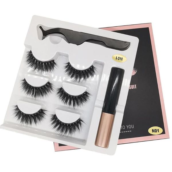 false eyelashes 3pairs naturally magnet lashes liquid eyeliner tweezers extension kit for beauty
false eyelashes 3pairs naturally magnet lashes liquid eyeliner tweezers extension kit for beauty