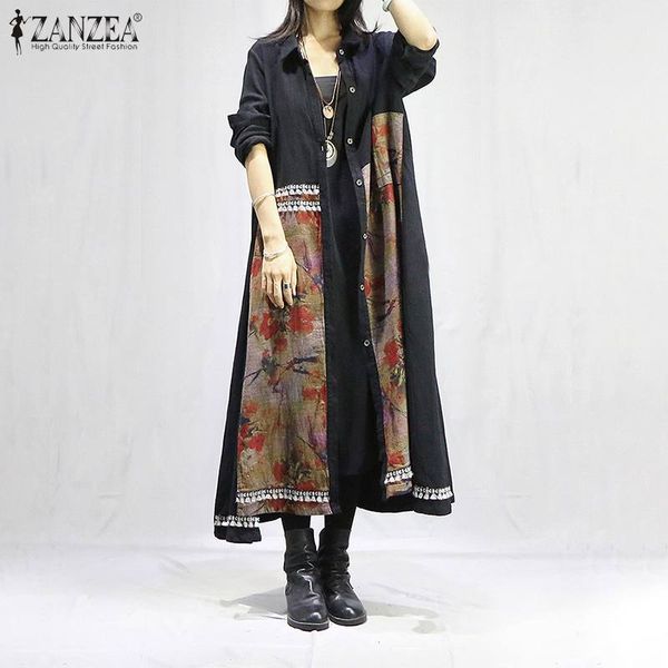 stylish patchwork shirt dress women's spring sundress zanzea 2020 casual long sleeve maxi vestidos female floral tunic robe 5xl, Black;gray
stylish patchwork shirt dress women's spring sundress zanzea 2020 casual long sleeve maxi vestidos female floral tunic robe 5xl, Black;gray