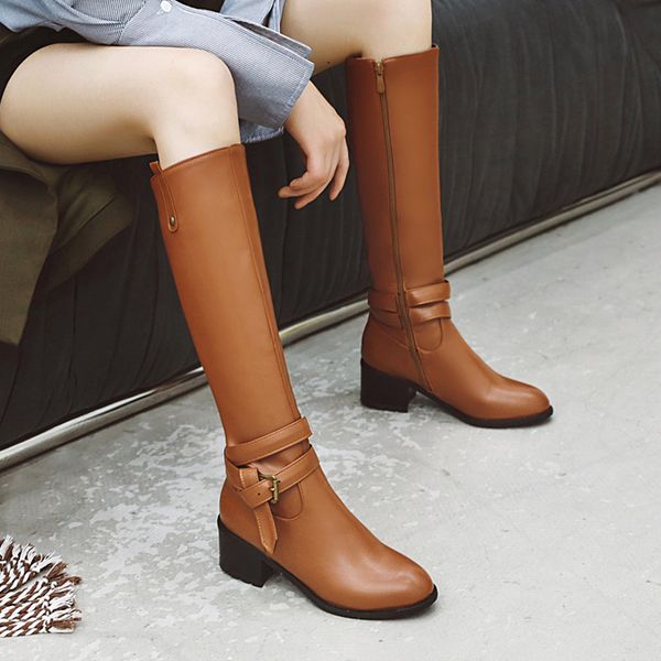 колено aiweiyi sexy high boots женщины моды сапоги удобная обувь женщина квадратный каблук резиновые botas mujer зима пряжка размер, Black
колено aiweiyi sexy high boots женщины моды сапоги удобная обувь женщина квадратный каблук резиновые botas mujer зима пряжка размер, Black