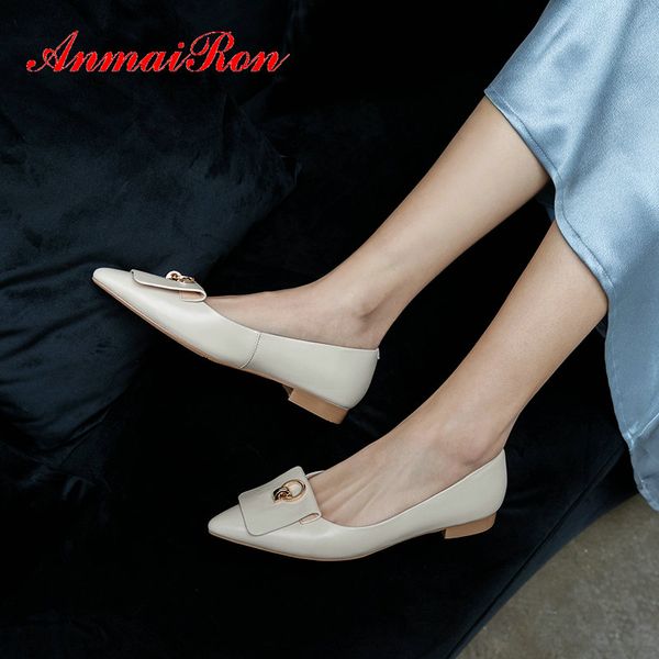 anmairon 2020 basic slip-on women shoes pointed toe casual genuine leather high heels spring/autumn sweet wedding shoes 34-39, Black
anmairon 2020 basic slip-on women shoes pointed toe casual genuine leather high heels spring/autumn sweet wedding shoes 34-39, Black