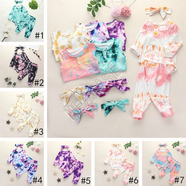 kids baby autumn clothes tie dye designers jumpsuits long sleeve button romper + pants with headbands 3pcs/set boutique outfits d82506, White
kids baby autumn clothes tie dye designers jumpsuits long sleeve button romper + pants with headbands 3pcs/set boutique outfits d82506, White