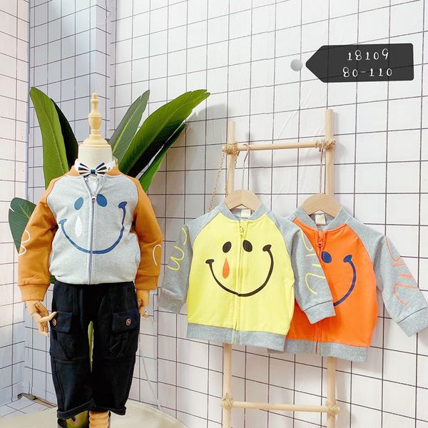 brand childrens clothing cartoon print happy smiley face pattern 80% cotton childrens sweater coat zipper shirt, Black
brand childrens clothing cartoon print happy smiley face pattern 80% cotton childrens sweater coat zipper shirt, Black