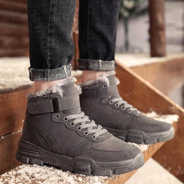 fashion winter shoes men warm snow boots outdoor warm ankle boots flat sneaker male anti-slip safety working shoes, Black
fashion winter shoes men warm snow boots outdoor warm ankle boots flat sneaker male anti-slip safety working shoes, Black