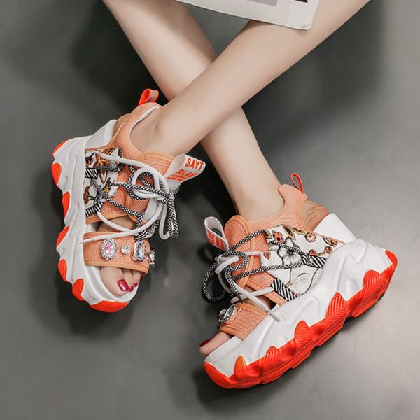 woman fashion sandals platform luxury designers brand female mesh lacing casual shoes women beach crystal gladiator sandal 6cm, Black
woman fashion sandals platform luxury designers brand female mesh lacing casual shoes women beach crystal gladiator sandal 6cm, Black