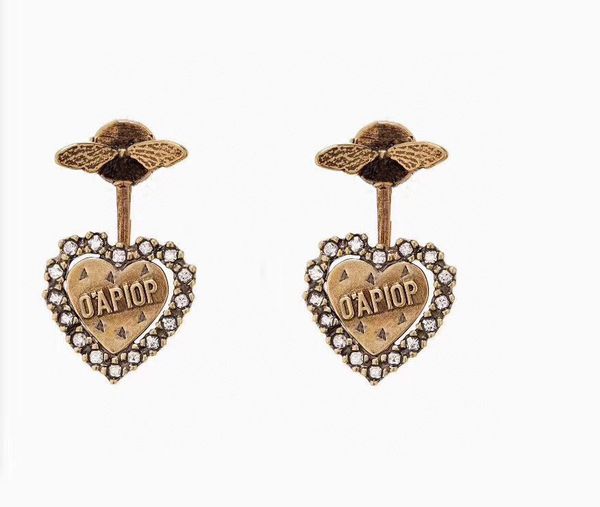 Have stamps fashion letter bee hoop diamond stud earrings aretes for mens women party wedding lovers gift jewelry for bride with box HB618
Have stamps fashion letter bee hoop diamond stud earrings aretes for mens women party wedding lovers gift jewelry for bride with box HB618