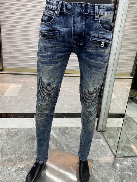 mens designer straight jeans new arrival pleated slim skinny jeans fashion designer mens hip hop skin-friendly denim pants, Blue
mens designer straight jeans new arrival pleated slim skinny jeans fashion designer mens hip hop skin-friendly denim pants, Blue