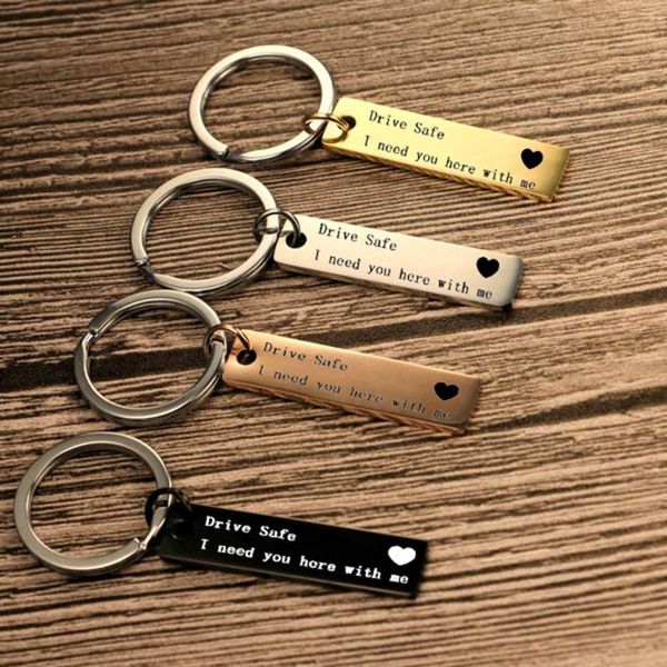 drive safe key chain fashion keyring gifts engraved i need you here with me keychain couples boyfriend girlfriend jewelry, Silver
drive safe key chain fashion keyring gifts engraved i need you here with me keychain couples boyfriend girlfriend jewelry, Silver
