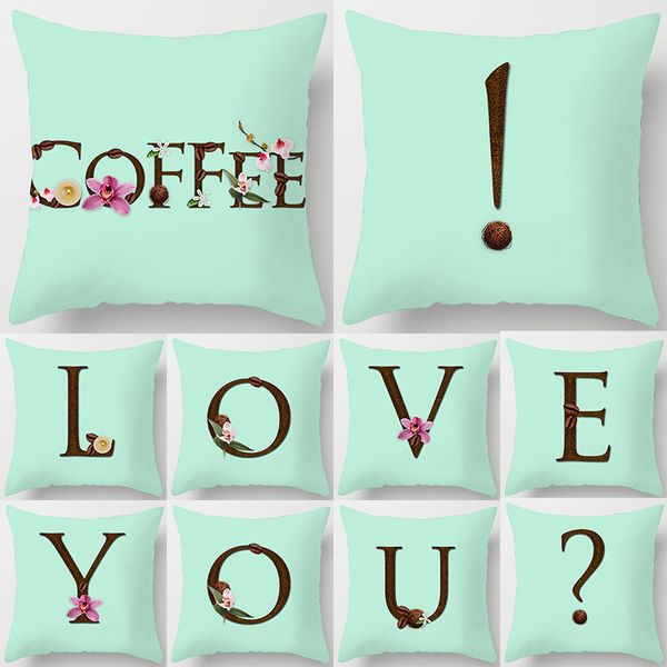 26 english letters cushion cover mint coffee pillow case 45x45cm polyester case sofa bed decorative pillow case for home dec
26 english letters cushion cover mint coffee pillow case 45x45cm polyester case sofa bed decorative pillow case for home dec