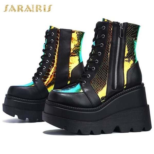 sarairis brand new 2020 крупногабаритные 43 платформа мода прохладный cosplay клинья высокие каблуки обувь женщины ботильоны женские, Black
sarairis brand new 2020 крупногабаритные 43 платформа мода прохладный cosplay клинья высокие каблуки обувь женщины ботильоны женские, Black
