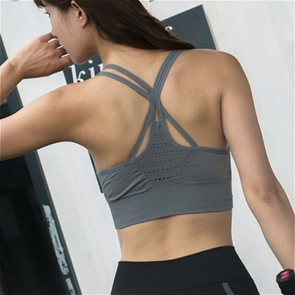 women energy seamless sports bra workout high impact gym crop female fitness yoga bra hollow out sports wear for women gym, White;black
women energy seamless sports bra workout high impact gym crop female fitness yoga bra hollow out sports wear for women gym, White;black