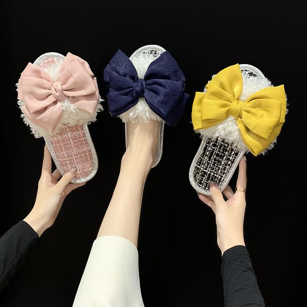 winter woman slipper rubber flip flops flock butterfly-knot slippers casual flat shoes female slipers women slides fur sliders, Black
winter woman slipper rubber flip flops flock butterfly-knot slippers casual flat shoes female slipers women slides fur sliders, Black
