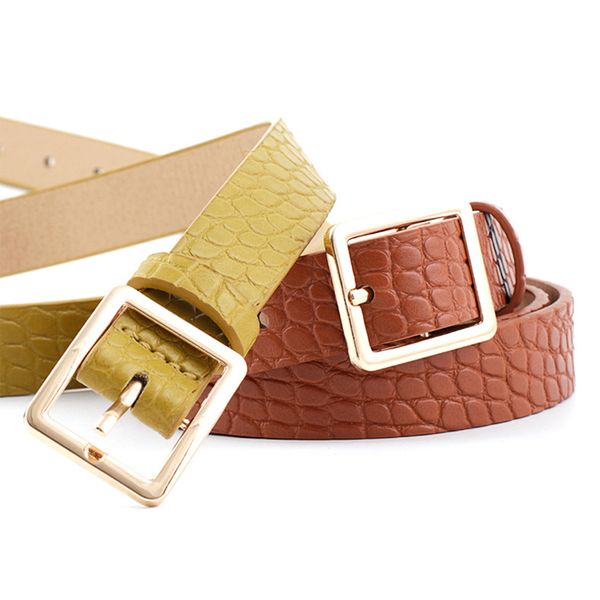2020 alligator belt lady square buckle jeans dress waist belt fashion crocodile pattern square buckle casual wild decorative, Black;brown
2020 alligator belt lady square buckle jeans dress waist belt fashion crocodile pattern square buckle casual wild decorative, Black;brown