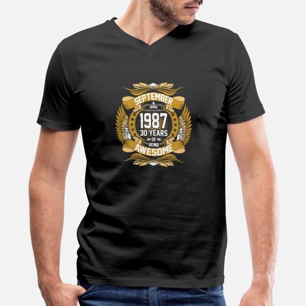 september 1987 30 years of being awesome t shirt men customized tee shirt round collar natural cute authentic summer unique shirt
september 1987 30 years of being awesome t shirt men customized tee shirt round collar natural cute authentic summer unique shirt