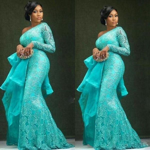 2020 vintage aso ebi blue evening dresses lace beaded mermaid prom dresses one shoulder formal party bridesmaid pageant gowns, Black;red
2020 vintage aso ebi blue evening dresses lace beaded mermaid prom dresses one shoulder formal party bridesmaid pageant gowns, Black;red