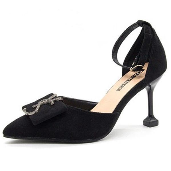 2020spring korean version of the wild word buckle high heels female stiletto heel 2020 new french net red single shoes black
2020spring korean version of the wild word buckle high heels female stiletto heel 2020 new french net red single shoes black