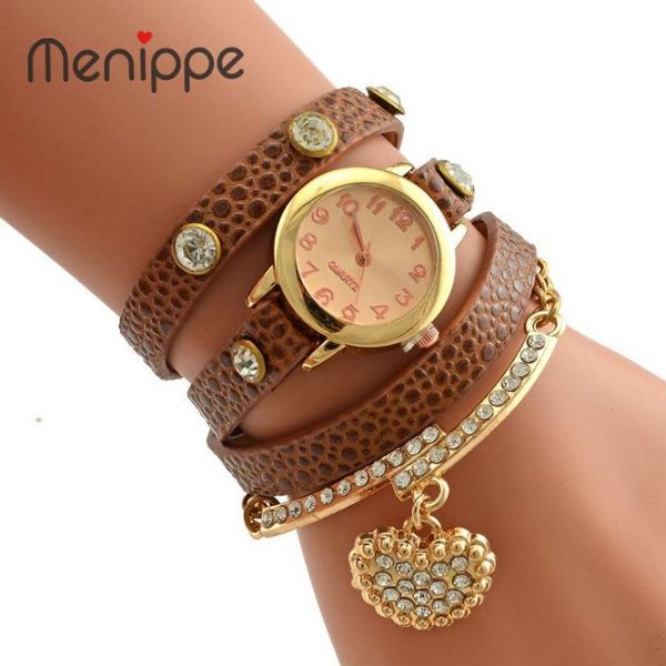 wristwatches 2021 fashion luxury heart pendant women watches bracelet watch dress quartz reloj, Slivery;brown
wristwatches 2021 fashion luxury heart pendant women watches bracelet watch dress quartz reloj, Slivery;brown