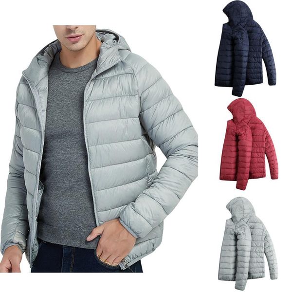 men's down & parkas men casual autumn winter style light weight feather cotton polyester solid color comfortable coat hooded m0905, Black
men's down & parkas men casual autumn winter style light weight feather cotton polyester solid color comfortable coat hooded m0905, Black
