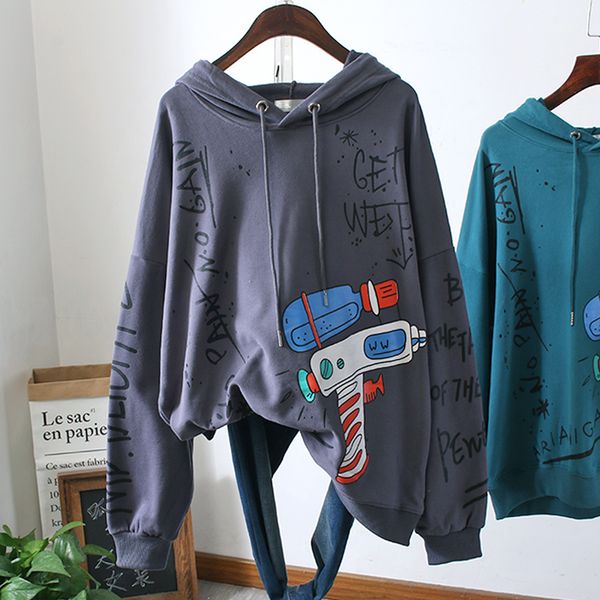autumn 2020 new fashion terry cotton sweatshirt women loose graffiti letter printed hooded pullover shirt large size hoodie, Black
autumn 2020 new fashion terry cotton sweatshirt women loose graffiti letter printed hooded pullover shirt large size hoodie, Black