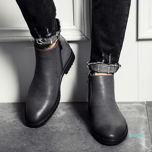 men shoes selling 2020 new fashion mens casual martin boots big size lower leather shoes high quality, Black
men shoes selling 2020 new fashion mens casual martin boots big size lower leather shoes high quality, Black