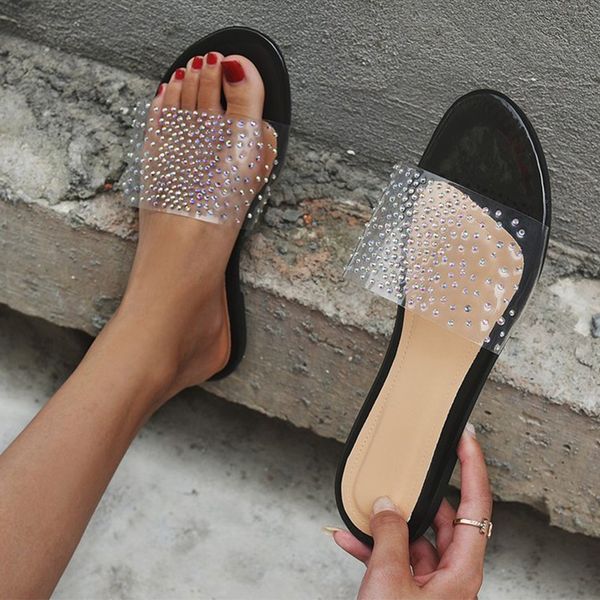 2020 summer women jelly shoes slippers crystal flat open toe sandals woman outdoor ladies slides beach shoes big size 43, Black
2020 summer women jelly shoes slippers crystal flat open toe sandals woman outdoor ladies slides beach shoes big size 43, Black
