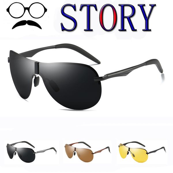 polarized sunglasses men night vision driving vintage rimless glasses retro aluminum magnesium uv400 fishing oculos masculino, White;black
polarized sunglasses men night vision driving vintage rimless glasses retro aluminum magnesium uv400 fishing oculos masculino, White;black