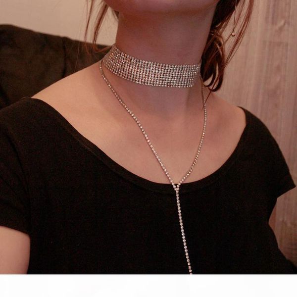 2020 new rhinestone choker crystal gem luxury chokers collar chocker chunky necklace women jewelry accessories boby chain jewelry, Silver
2020 new rhinestone choker crystal gem luxury chokers collar chocker chunky necklace women jewelry accessories boby chain jewelry, Silver