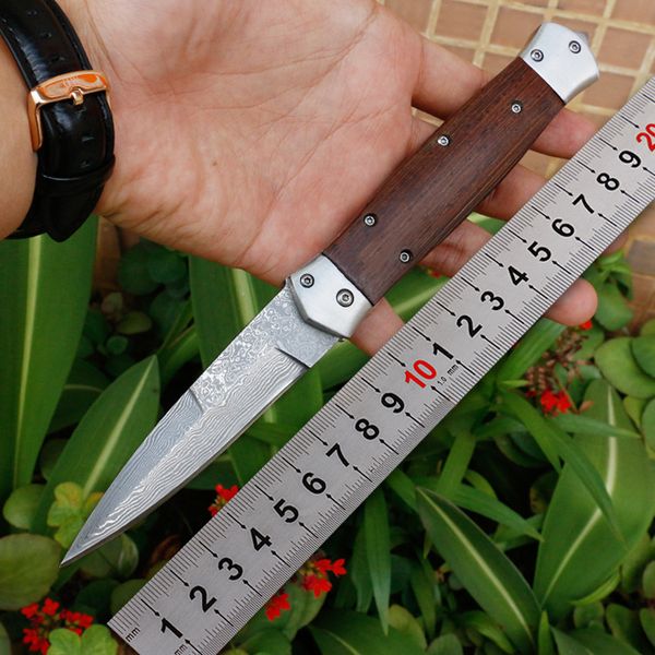 great quality rosewood handle damascus sharp blade folding hiking camping tactical outdoor knife men gift tool
great quality rosewood handle damascus sharp blade folding hiking camping tactical outdoor knife men gift tool