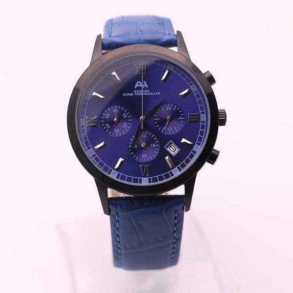 aehibo quartz battery all subdials working mens watch watches 43mm blue dial super chronograph hardlex man black steel case wristwatches, Slivery;brown
aehibo quartz battery all subdials working mens watch watches 43mm blue dial super chronograph hardlex man black steel case wristwatches, Slivery;brown