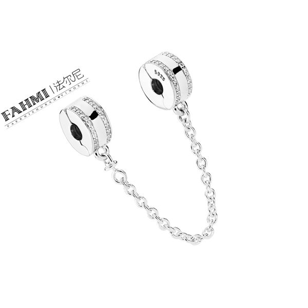 100% 925 sterling silver 1:1 original 792057cz authentic temperament fashion glamour retro safety chain wedding women jewelry, Black
100% 925 sterling silver 1:1 original 792057cz authentic temperament fashion glamour retro safety chain wedding women jewelry, Black