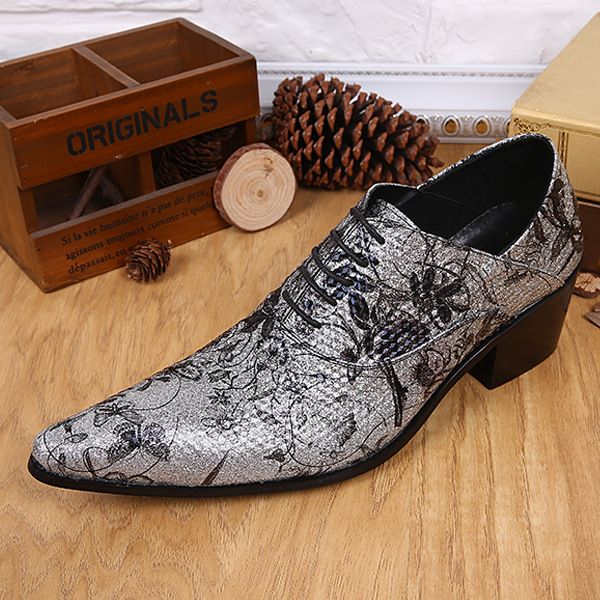 dress shoes leather tip zapatos de hombres casual personality printing men's men formal, Black
dress shoes leather tip zapatos de hombres casual personality printing men's men formal, Black